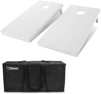 GoSports 4 ft x 2 ft Regulation Size Wooden Cornhole Boards Set - Includes Carrying Case and Over 100 Optional Bean Bag Colors