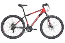 Hercules Roadeo Hardliner 27.5T Dual Disc Brake 21 Speed Microshift Gear Front Suspension Black/Red