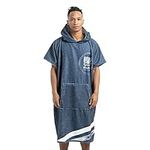 HOMELEVEL Unisex Changing Robe - Mens/Ladies Towel Poncho - Adults Hooded Surf Poncho for Men/Women Beach Swimming - One Size - Hawaii Design