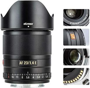 VILTROX 23mm f/1.4 Auto Focus E-Mount Lens Compatible for Sony,Wide Angle Large Aperture APS-C Lens for Sony E-Mount Cameras A6500 A6300 A6100 A9 A7RⅣ A7RⅢ A7Ⅲ A7RⅡ A7Ⅱ A7S A7R…