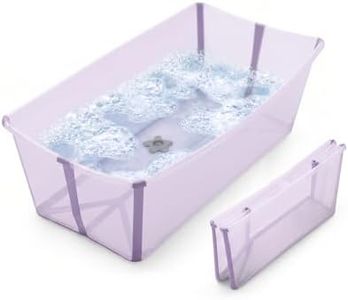 Stokke Flexi Bath X-Large Baby Bathtub - 31.5 x 15.7 x 9.4 in, Lavender