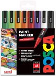 Posca - PC-3M - Paint Marker Art Pens - 0.9-1.3mm - Halloween Tones Set of 8 in Gift Box