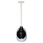 Korky 95-4A Beehive Max Universal Toilet Plunger and Holder - Fits All Old and New Toilets - Powerful Plunge - Easy Grip T-Handle - Made in USA