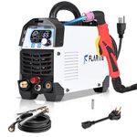 FLARING FC650DL Plasma Cutter 65 AMP Non Touch Pilot Arc Plasma Cutter Machine 120/240V Dual Voltage, High Frequency IGBT Inverter, 1/2"(12.7mm) Clean Cut 5/8"(16mm) Severance Cut with Consumable Set