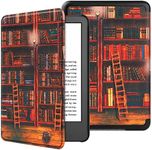 VOVIPO Slimshell Protective Case for All-new Kindle 6 Inch(Fits 2024 and 2022 Releases only,Thin and Lightweight, Foldable Protective Cover-library