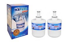 2 Pack Samsung DA2900003F Aqua Pure Plus Replacement Refrigerator Filter by IcePure RWF1100 A