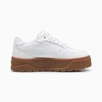 PUMA Women's Karmen II Idol Sneaker, White White Gold, 8.5, Puma White-puma White-puma Gold, 8.5