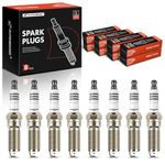 A-Premium Iridium Spark Plug Compatible with Chevrolet Silverado 1500, 2500/3500 HD, Tahoe, Camaro, Suburban, Corvette & GMC Sierra 1500, Yukon, Yukon XL & Cadillac Escalade, Escalade ESV, Pack of 8