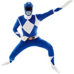 Morphsuits Mens Power Ranger Costume, Blue Power Ranger Morph Costume, Adult, Large