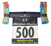 Ronhill Mens Race Number Waist Belt, Charcoal/Black