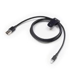 Mophie Charge Stream USB-A to Lightning 1m/3ft Silicone Cable - Long-Lasting Braided Cord with Enduraflex, Fast Charge Compatible & 12W Power Delivery