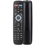 Newest Universal Remote for All Philips TV Remote, NH500UP Remote for Philips Android 2K 4K Ultra HD Smart LED LCD TV with Netflix Vudu Shortcut Buttons