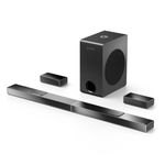 ULTIMEA 5.1.2 Soundbar Compatible with Dolby Atmos, 8" Wireless Subwoofers, Home Theater Surround Sound System, Sound Bar for TV, 2 Upward-firing Drivers, 4K HDR, Nova S80 (2024 Upgraded Speakers)