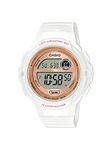 Casio Illuminator Lap Memory 60 5-Year Battery Women's Digital Sports Watch Model: LWS-1200H-7A2V, White, Sport