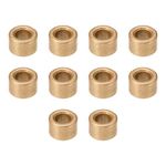 sourcing map Bearing Sleeve 5mm Bore x 9mm OD x 6mm Length Self-Lubricating Sintered Bronze Bushings 10pcs