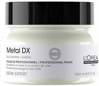 L'Oréal Professionnel Hair Mask for Coloured and Damaged Hair, Long-Lasting Colours & Shine, Series Expert, Metal DX Mask, 250 ml