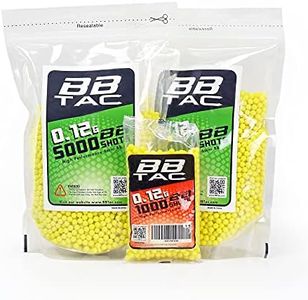 BBTac Airsoft BBS .12g 11,000 Rounds 6mm for Airsoft Guns BB Pellets Ammo 0.12 Gram Light Weight