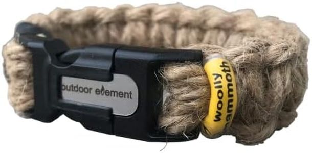 OUTDOOR ELEMENT Woolly Mammoth Survival Jute Bracelet (Medium)