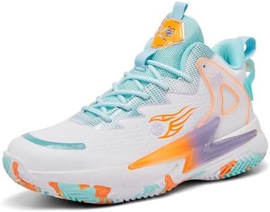 Basketball Shoes for Womens Mens Fashion Comfortable Volleyball Sneakers Breathable High Top Non Slip Outdoor Sport Woman Man Shoe Green Size 9