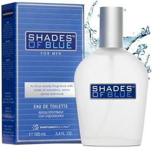 PB ParfumsBelcam Shades of Blue for Men our Version of Dolce & Gabanna Light Blue EDT,White,3.4 Fl Oz (Pack of 1)