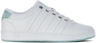 K-Swiss Women's Court Pro II CMF Sneaker, White/Surf Spray, 9 M