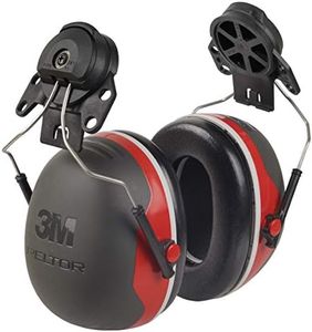 3M PELTOR Ear Muffs, Noise Protection, Hard Hat Attachment, NRR 25 dB, Construction, Manufacturing, Maintenance, Automotive, Woodworking, Heavy Engineering, Mining, X3P3E