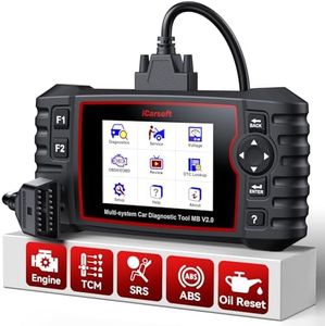 iCarsoft OBD2 Scanner for Ben.z/Maybach/Sprinter, MB V2.0 Full System Code Reader Engine/ABS/Transmission, Car Diagnostic Tool 8 Reset Oil/EPB/SAS/BLD/INJ/ETC/TPMS/DPF, Battery Test, Lifetime Update