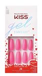 Kiss Gel Fantasy Long Length Matte Pink Nails (Coffin Shape) FS12X Te Amo, Limited Edition (1 Pack)