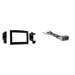 Metra 95-6528B Double DIN Dash Kit + Metra 70-6502 Radio Wiring Harness for Chrysler 02-Up