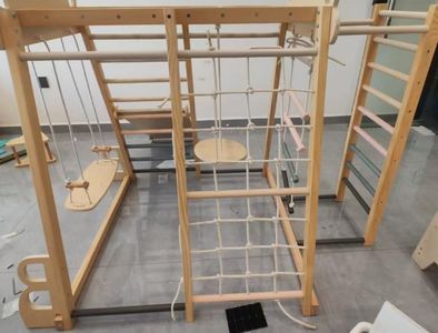 Indoor Jungle Gym for Kids 1-3 Climbing Toys, Pink