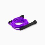 Splay Skipping Jump Rope for Fitness & Exercise | Soft Nylon Plastic Handle for Speed Jumping | Fat Burning Home Exercises with 360 Degree Spin Men and Women Fitness Workout 10 Feet (Purple Color)