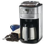 Cuisinart DGB-900BCC Burr Grind & Brew 12-Cup Automatic Coffeemaker, Thermal Carafe, Charcoal Water Filter 5 Oz, Brushed Stainless Steel