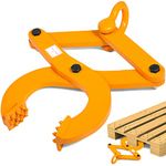 VEVOR Solid Steel Single Scissor Heavy Duty Pallet Puller, 3T/6614Lbs Capacity, 6" Opening x 1/2" Height Jaw for Forklift Truck