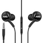 2022 Earbuds Stereo Headphones for Samsung Galaxy Galaxy S10, S10E, S10+, S8, S8+, S9, S9+, Note 9- Designed by AKG - 3.5 mm Jack with Microphone and Volume Buttons (Black)