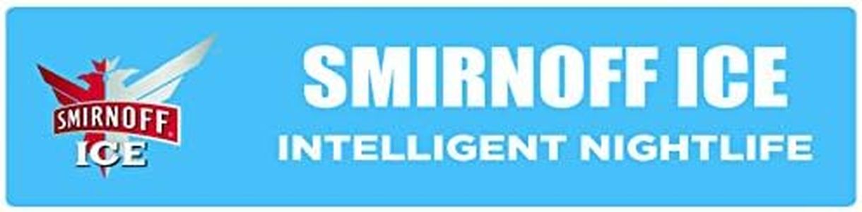 Smirnoff Ice | Branded Premium Decorative Display Sign | 6"h x 24"w