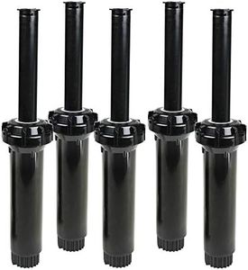 Toro 53458 5-Pack, 570 Series 4" 15' Half Nozzle Pop-Up Sprinkler, Black