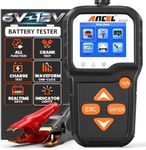 ANCEL BA301 Car Battery Tester 6V 12V, 100-2000 CCA Automotive Load Tester Alternator Tester, Digital Automotive Charge Analyzer and Charging System Test Tool for Car/Moto/Boat/SUV/Truck