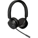 Plantronics - Voyager 4220 UC USB-A (Poly) - Bluetooth Dual-Ear (Stereo) Headset - Connect to PC, Mac, & Desk Phone - Noise Canceling - Works with Teams, Zoom & more