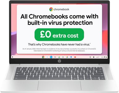 HP Chromebook 14 Laptop – 128GB, Glacier Silver