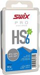 Swix HS06-6 - HIGH Speed Wax - HS6 Blue - 10 to 21 Degrees Fahrenheit - 60g Bar - Fluoro Free - Ski or Snowboard - FIS Approved