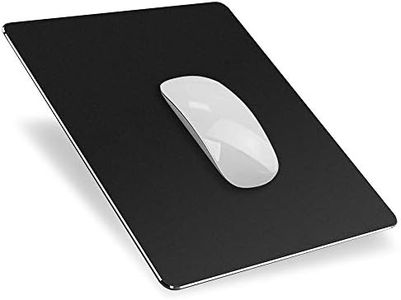 YiYunTE Alfombrilla de Ratón Aluminio Gaming PC Alfombrilla para Ratón Metalica Mouse Pad con Base PU Goma Impermeable Cojín de Ratón Lavable Antideslizante MousePad para Ordenador Portátil Oficina