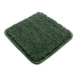 Yeaban Small Bathroom Rugs – Thick Chenille Bath Mats | Absorbent and Washable Bath Rug Non-Slip, Plush and Soft Rugs for Bathroom, Shower, Sink(12" x 12", Dark Green)