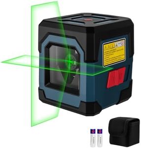 Laser Wasserwaage, RockSeed Kreuzlinienlaser mit Selbstnivellierung, Vertikale und Horizontale Linie, 360 Grad Drehbar, Tragetasche, Batterie Enthalten, Keine Halterung