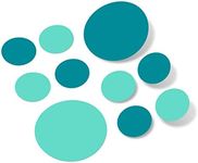 Turquoise/Mint Green Vinyl Wall Stickers - 2 & 4 inch Circles (300 Decals)