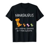 Grandma Dinosaur Shirts For Women Nanasaurus Rex Nana Gifts T-Shirt