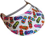 The Incredible Sunvisor Assorted Novelty Designs Perfect for Summer! Made in The USA!! (FLIP Flops 4)