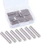 Glarks 50-Pieces 5x25mm Dowel Pin S