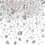 Hicarer 4000 Pieces Clear Diamonds 