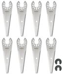 AIRIC 8PCS Oscillating Multitool Scraper Blades for Removing Paint Caulk Adhesive Sealant, Tapered Rigid Scraper for Scraping Cutting, Compatible with Dewalt Dremel Bosch, etc.