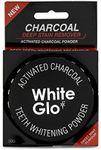 White Glo Activated Charcoal Teeth Whitening Powder, Highly Absobent to Clean Deep Stains and Discolouration, Fresh Mint Flavour - 30g